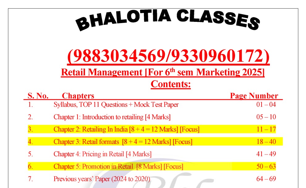 Bhalotia Classes